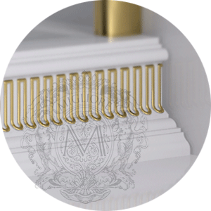 Поддон душевой MIGLIORE Diadema 24588, белый/золото sun-id-685831 - Вид №1