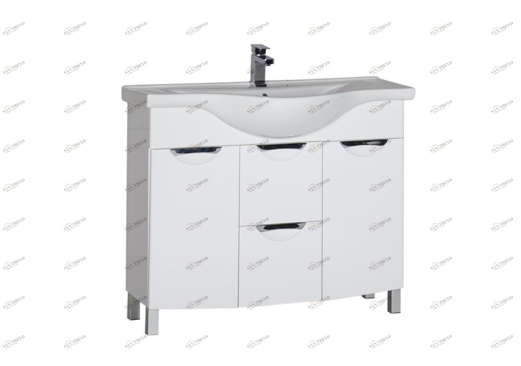 Тумба с раковиной Aquanet Асти 105 б/к белый 0017823900177621