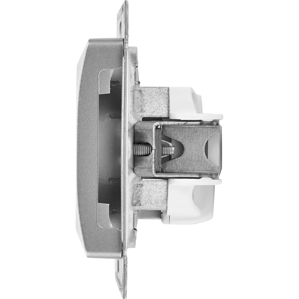 Розетка Schneider Electric Glossa без заземления в алюминиевом исполнении 86710187 STLM-0070804 - Вид №2