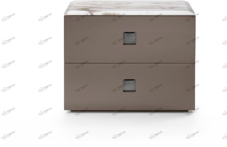 Flexform Лаковая прикроватная тумба с ящиками Rafael sun-id-1472548
