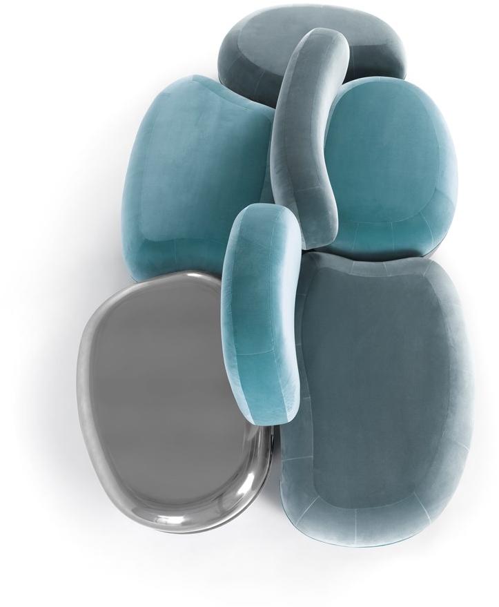 JCP UNIVERSE Модульный диван в бархате Belmer sun-id-1348372 - Вид №4