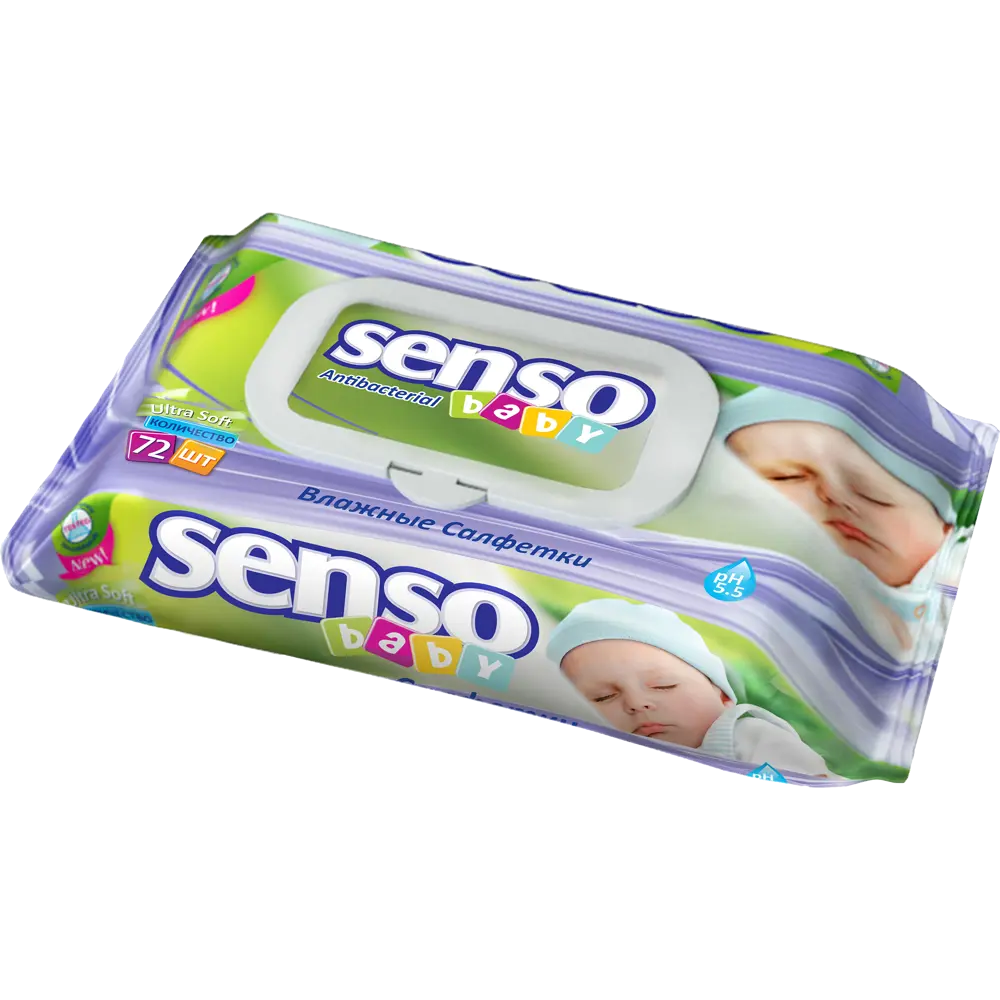 Салфетки влажные для детей «Senso baby» 72 шт Santreyd STLM-2002982
