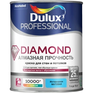 Матовая краска для стен Dulux Professional Diamond Matt база BW 1 л