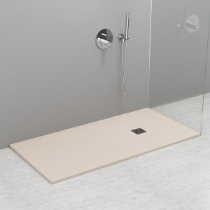 704265 Душевой поддон из минерального литья КРЕМОВЫЙ МАТОВЫЙ в комплекте с сифоном, Kerasan DOCCIA Италия