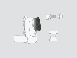 ORKITBB-BL Комплект для крепления/подачи воды в писсуар (обязательный) cielo Urinal