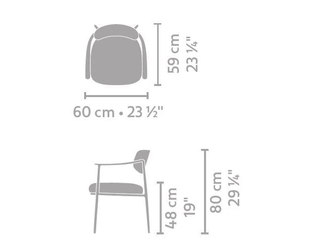 Тканевый стул с подлокотниками Linteloo Gentle ARCH-00048192 - Вид №5