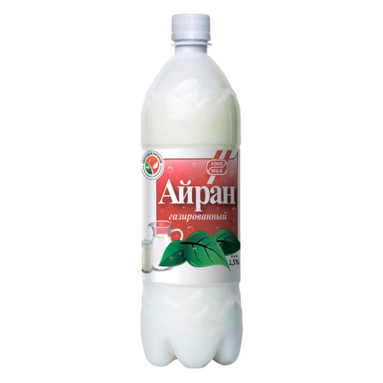 Айран 1,5% газированный Food milk 1 л БЗМЖ Santreyd 16439