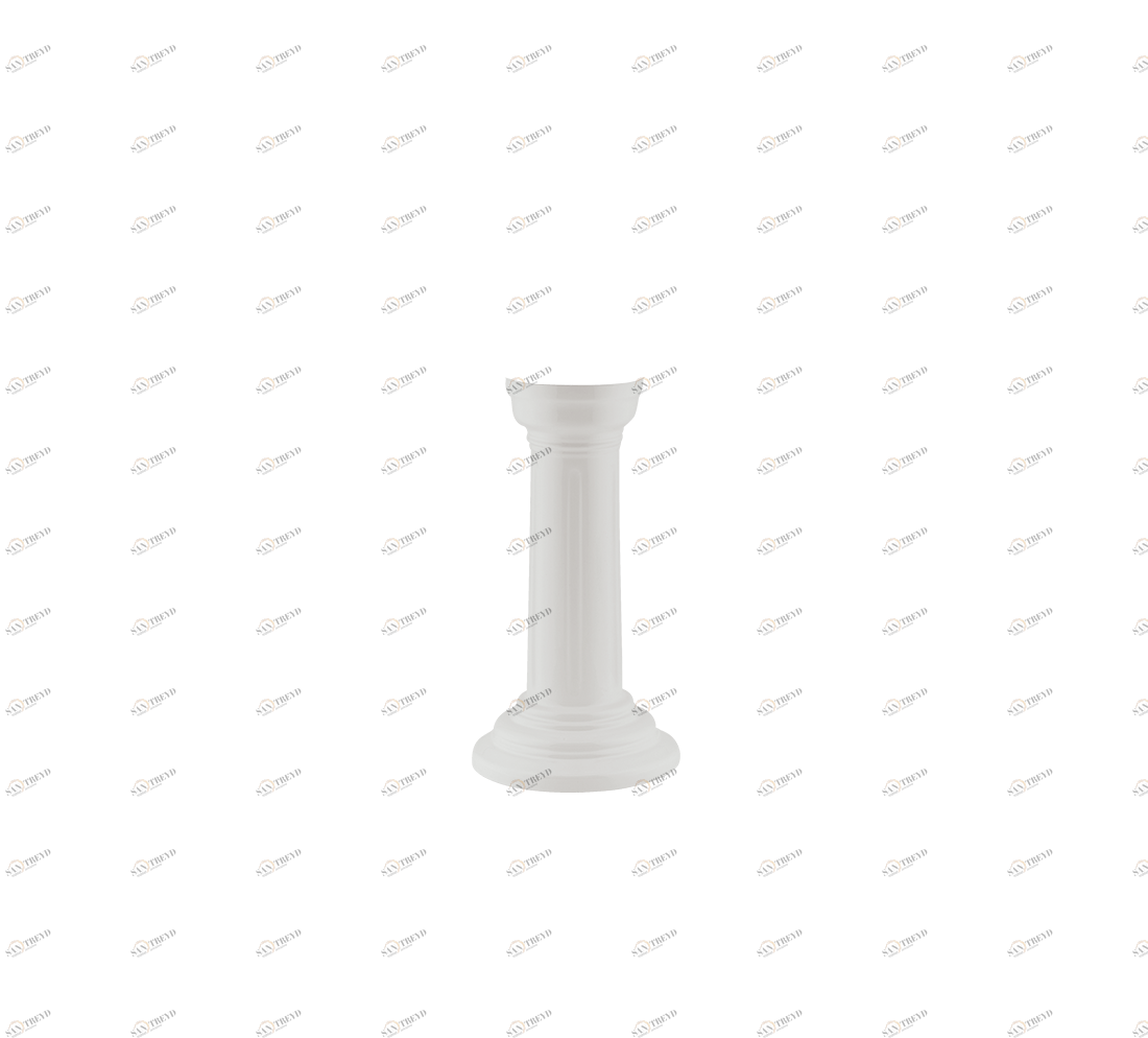 Gentry Home Пьедестал для раковины 640 мм с канавками Belgravia Рифленый белый GH103003 