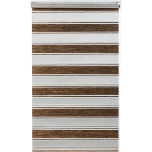 Штора рулонная день-ночь Дэли 55x160 см коричневая 84589219 STLM-2182378