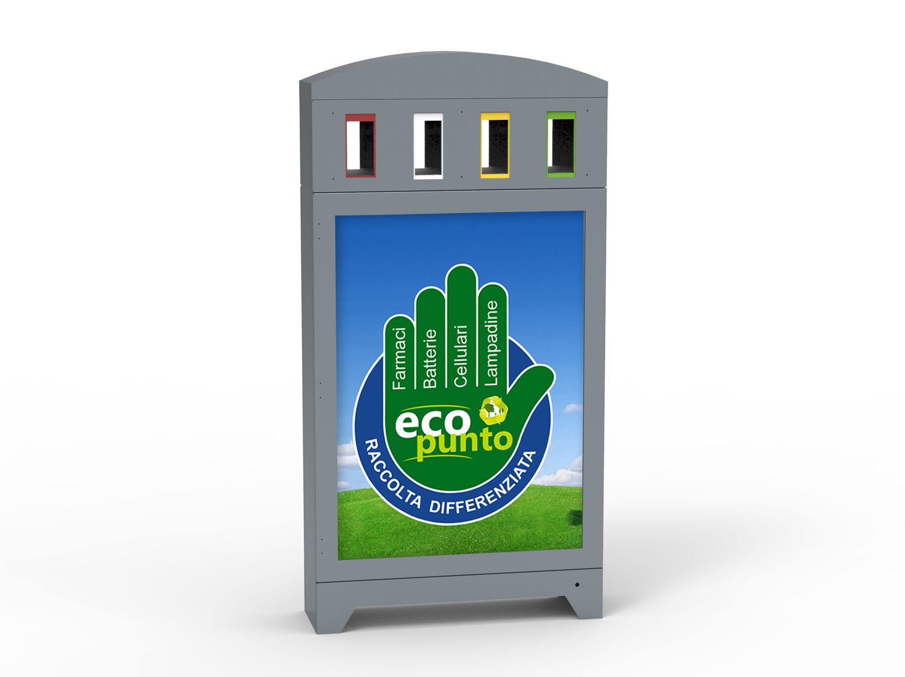 Наружная стальная стойка для мусора для утилизации отходов Studio Città ECOPUNTO ARCH-00092686