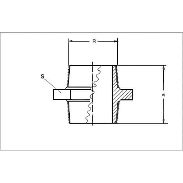 1328034 SANHA 3280 PURAFIT ниппель НР-НР 3/4 мм  - Вид №1