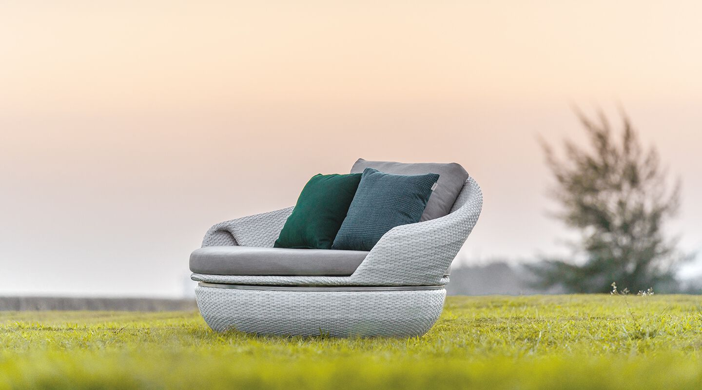 Круглая Садовая кровать из ротанга VINEKO Space ARCH-00147641 - Вид №1