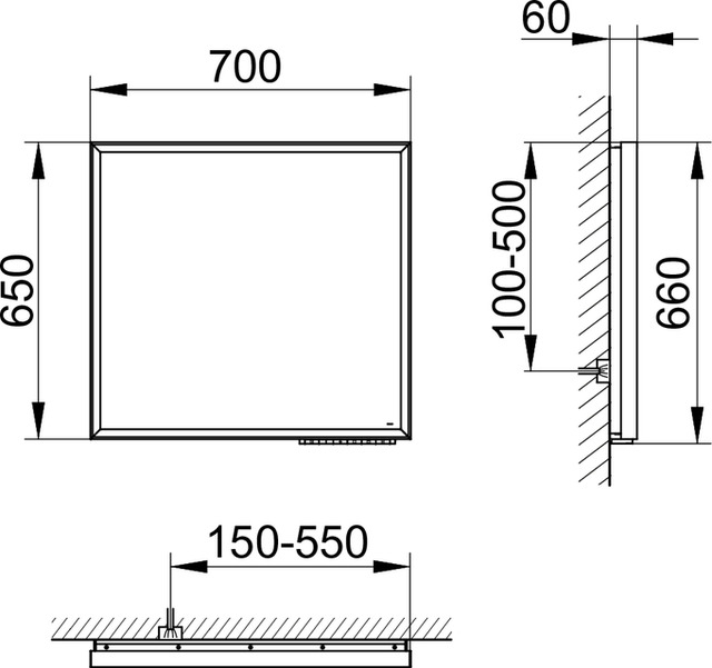 14598172000 Зеркало с подсветкой KEUCO Royal Lumos - Вид №4