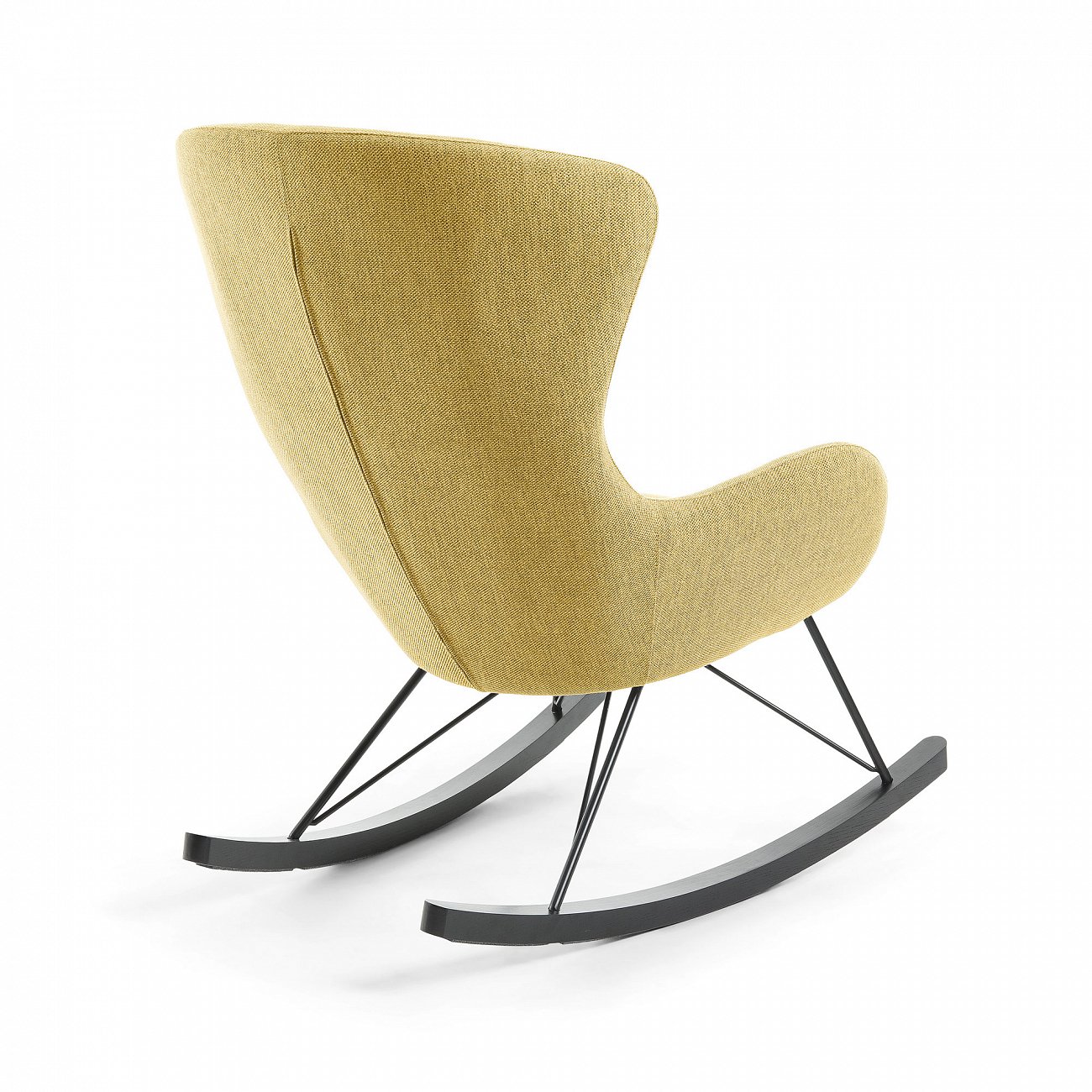 Качалка VALSA металлическая черная ткань горчица LA FORMA ДИЗАЙНЕРСКИЕ 146879 Желтый  - Вид №2