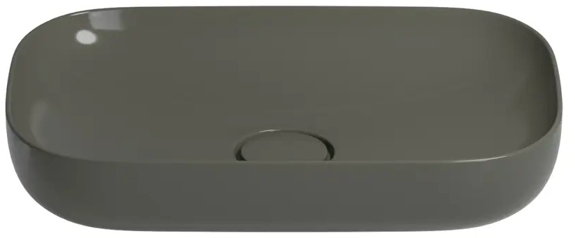90394457 Накладная раковина Wellsee Croquis 150304000 овальная 60 см цвет антрацит STLM-0991315