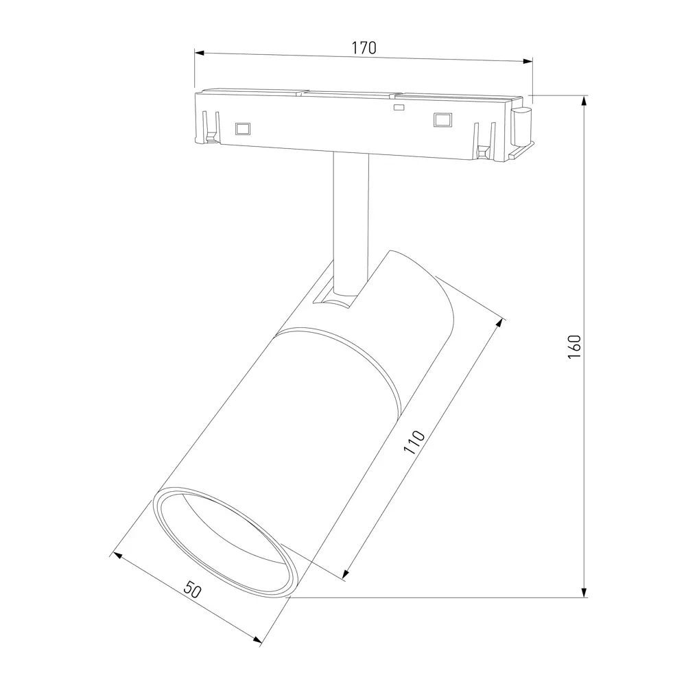 Трековый светильник Трековый светильник Elektrostandard Slim Magnetic магнитный 6 Вт 4200K 3 м² цвет черный 85069906 STLM-2011892  - Вид №4