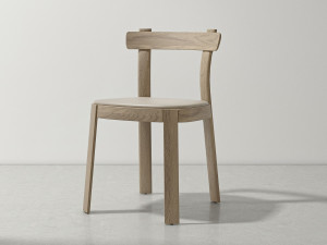 Дубовый стул с открытой спинкой