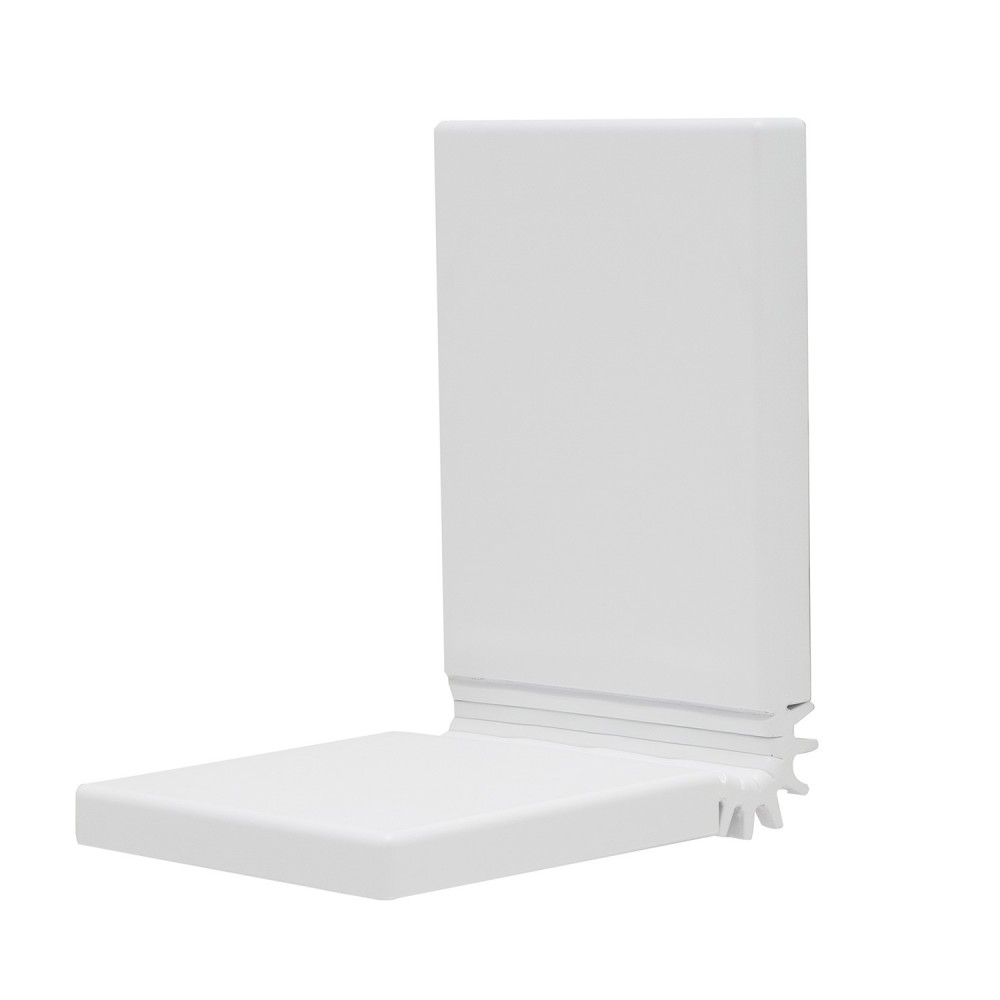 EVTKTYBEVER Life Design Выдвижное сиденье для душа в матовом черном и белом матовом цвете - Tuck Type  белый  - Вид №2