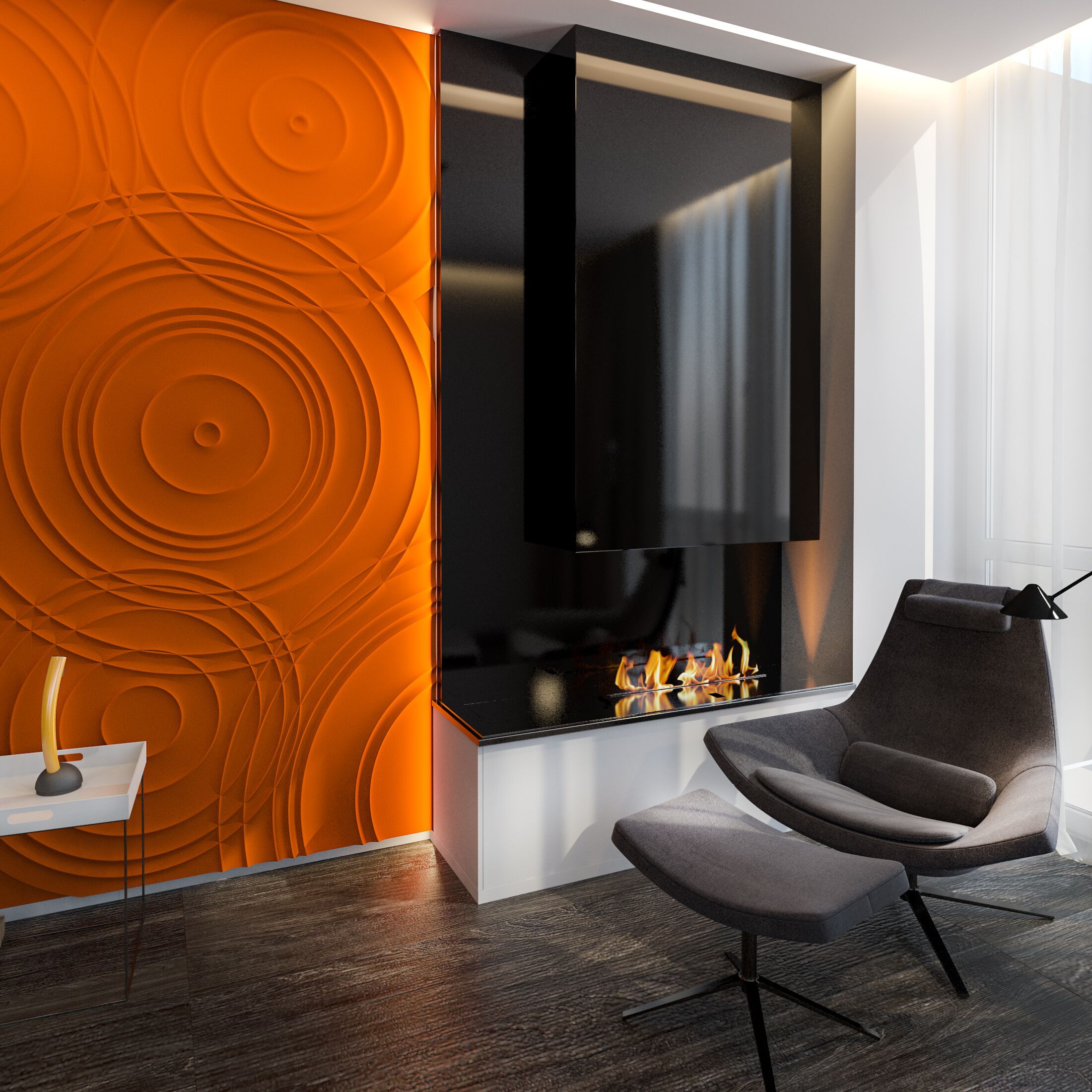 Трехмерная декоративная гипсовая панель WallDeco MUSIC ARCH-00031172 - Вид №1