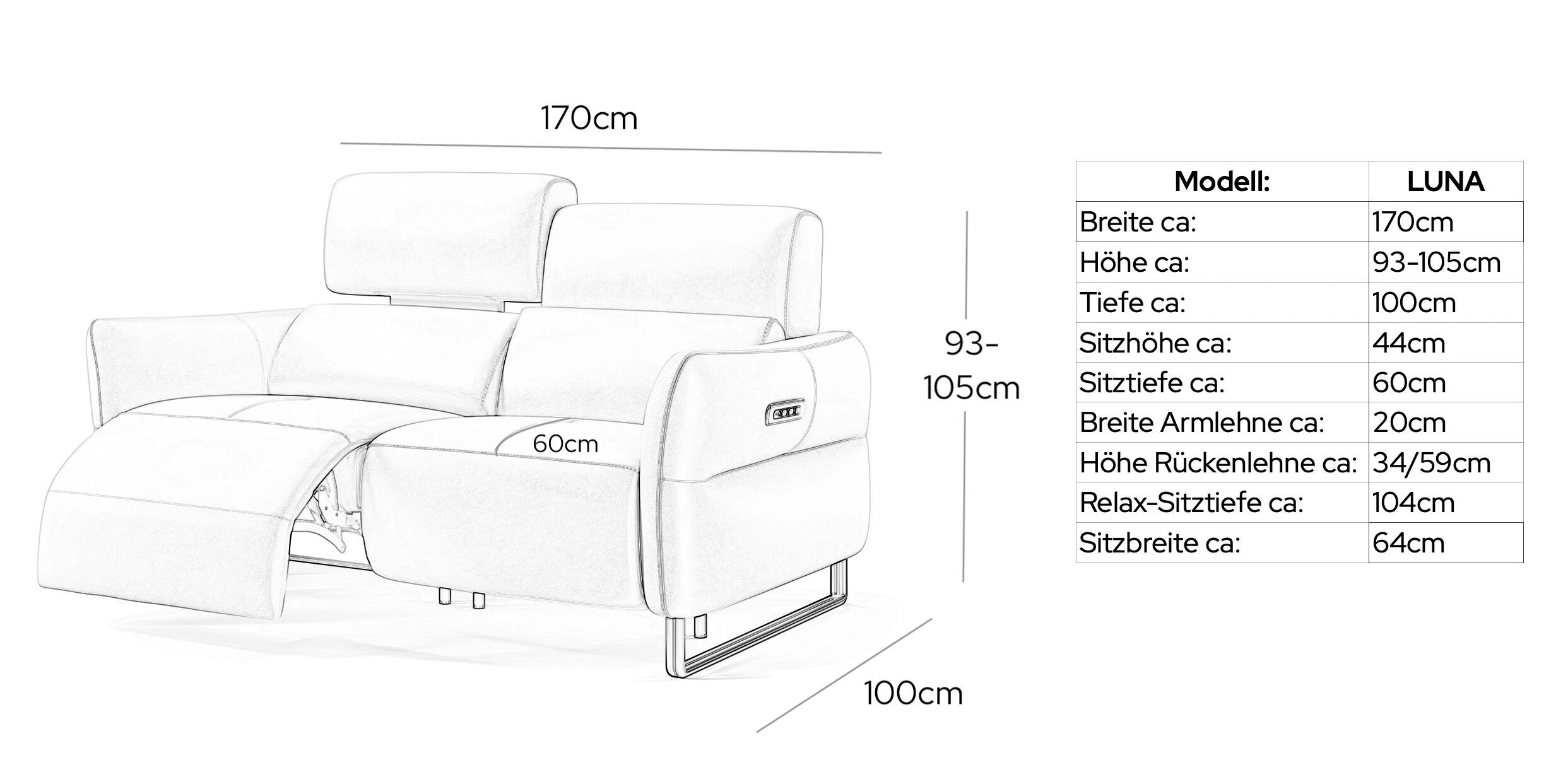 2-местный тканевый диван Sofanella Luna ARCH-00065037 - Вид №4