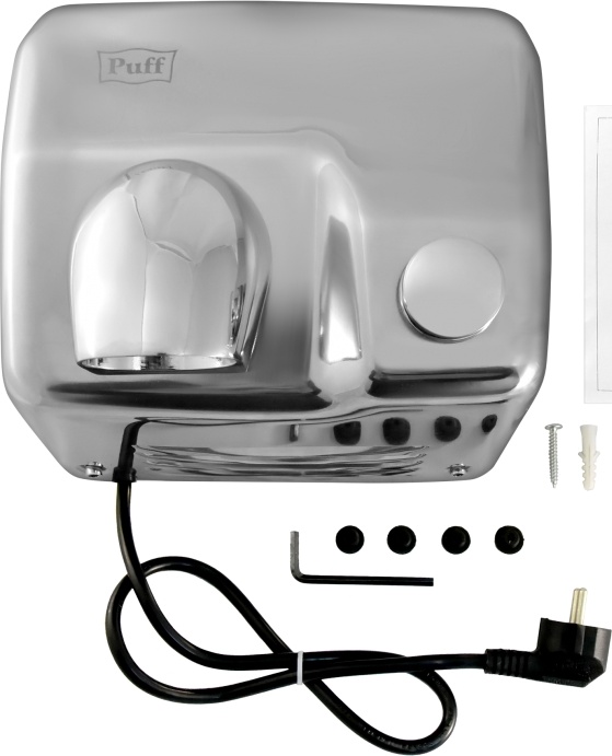 1401.302 Сушилка для рук высокоскоростная антивандальная 8844 PUFF  - Вид №6