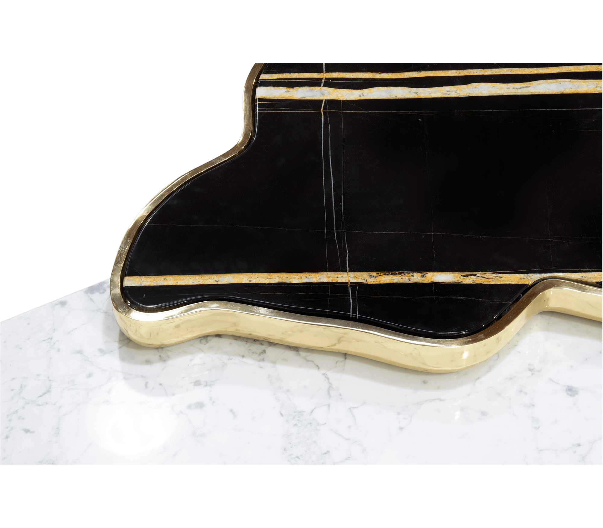 0-229 Navarra черно-белый центральный стол Boca Do Lobo  - Вид №5