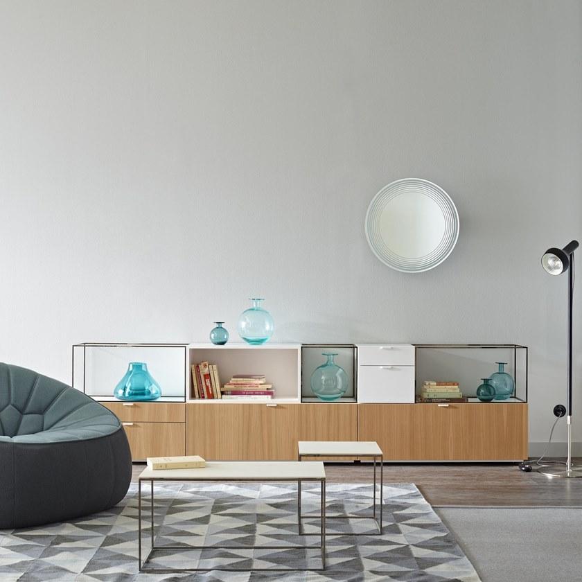 Ligne Roset Низкий прямоугольный журнальный столик из керамогранита Space 0050fd4n-0050ff1w - Вид №1