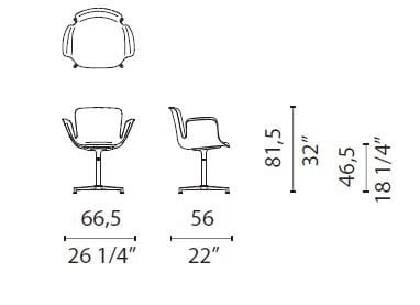 Спицевое кресло с подлокотниками CAPPELLINI Juli ARCH-00138463 - Вид №2