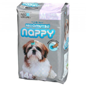 ПР0051172 Подгузники для кошек и собак размер М на вес 5-8кг 14шт NEOOMUTSU