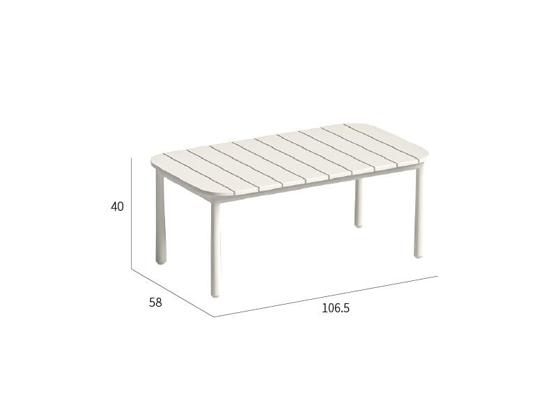 Металлический прямоугольный садовый столик VINEKO Hipo ARCH-00152407 - Вид №3