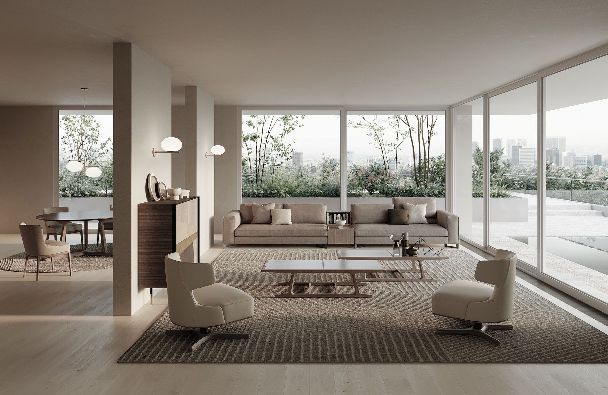 Съемный диван из ткани Frigerio Davis ARCH-00019297 - Вид №4