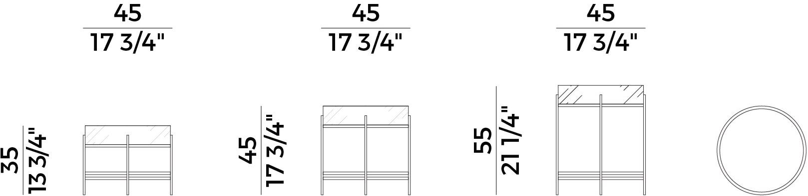 Potocco Круглый журнальный столик с подносом Tray 872/tc - Вид №12