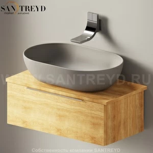 Flaminia BOX Настенная тумба для раковины 70 см с 1 ящиком BX990.WQ