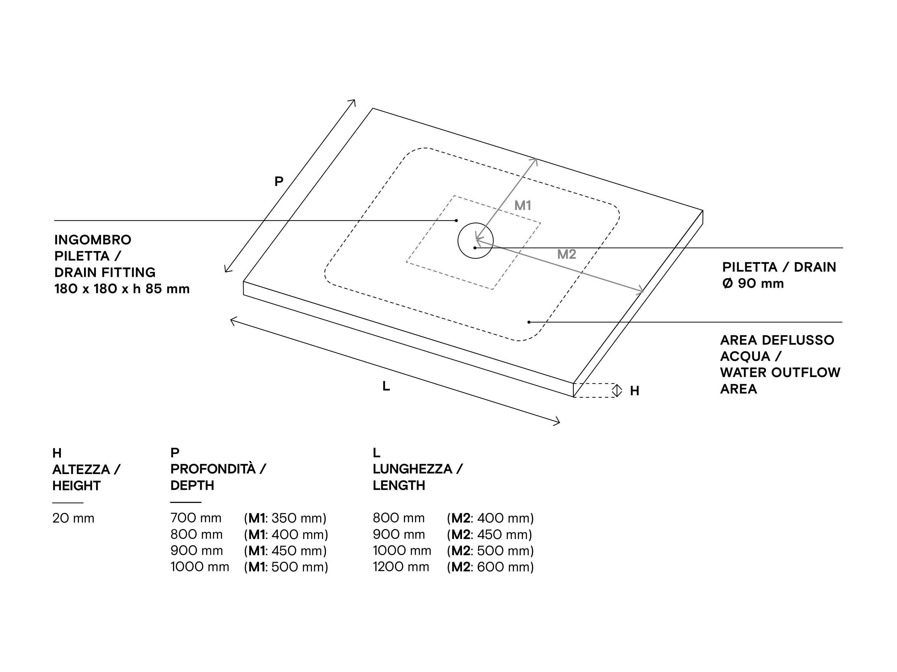 Фарфоровый поддон для душа Domus Falerii Domuspa ARCH-00140940 - Вид №9