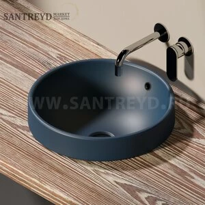 505542C7016 Накладная раковина под столешницу  круглая Ceramica Flaminia Twin