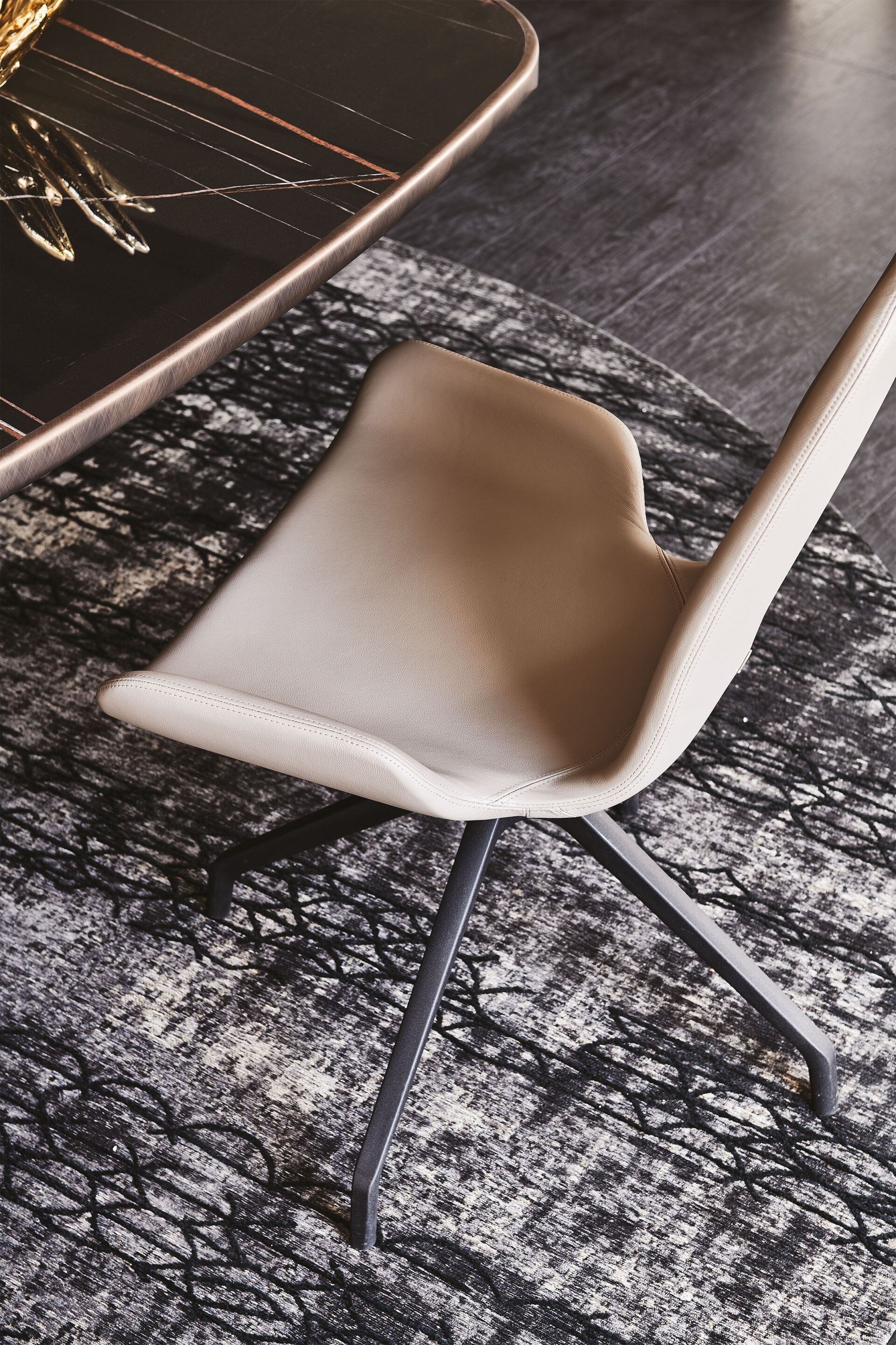 Кожаный поворотный стул Cattelan italia FLAMINGO ARCH-00131462 - Вид №7