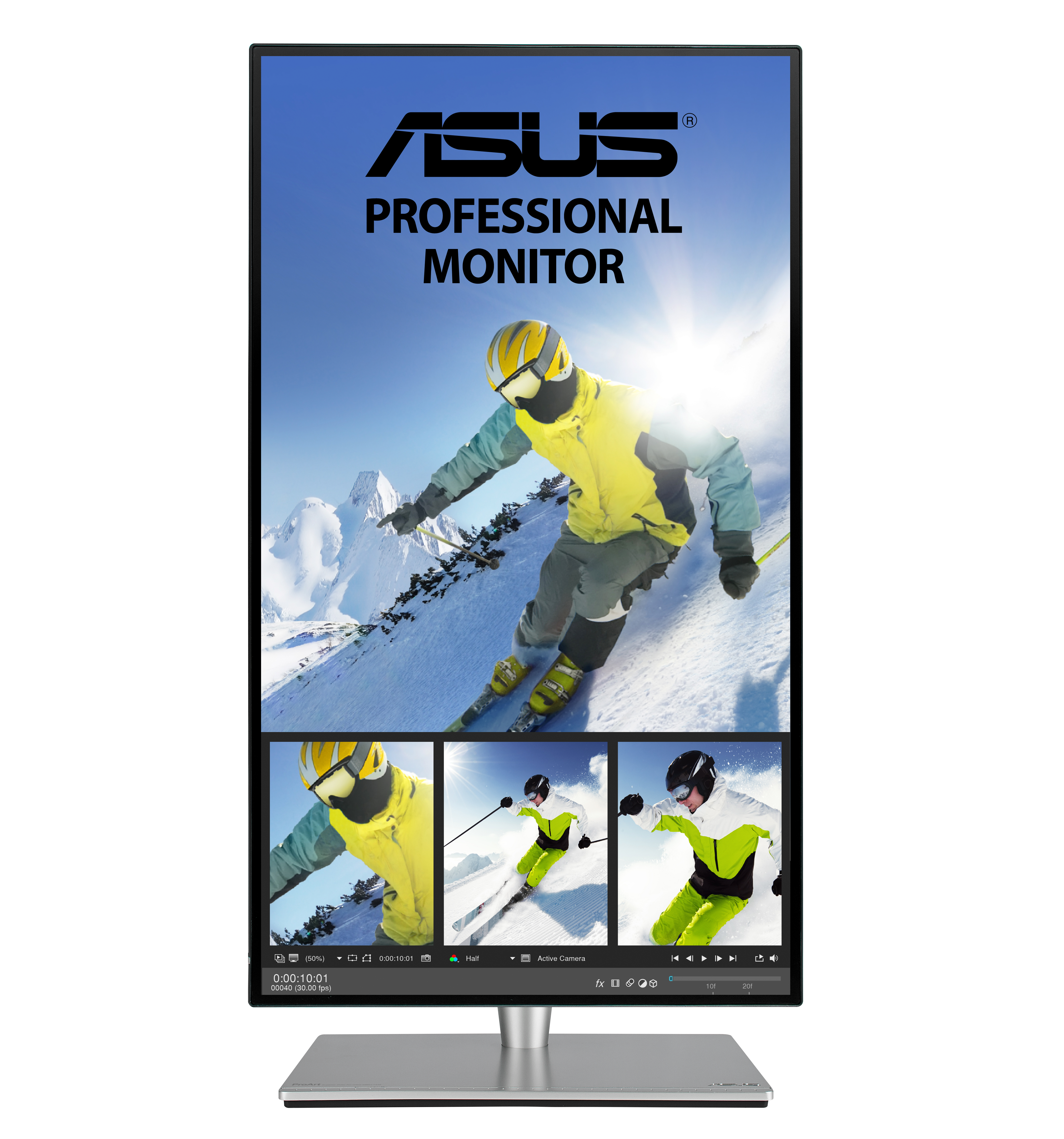 90LM02N0-B01370 proart pa27ac 27" professional monitor, wqhd (2560x1440), ips 4 side-frameless, hdr, 100% srgb/rec.709, △e< 2, thunderbold typec usb 3/bk/5ms/dp+hdmi+speaker ASUS ASUS ProArt Santreyd  - Вид №15