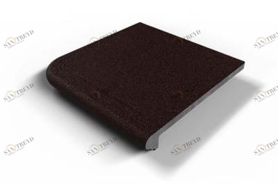 Corrida 101 угловая ступень красный 33х33 33х33 (кор-3шт) Элит Бетон sun-id-311327