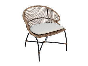 Синтетический веревочный садовый стул