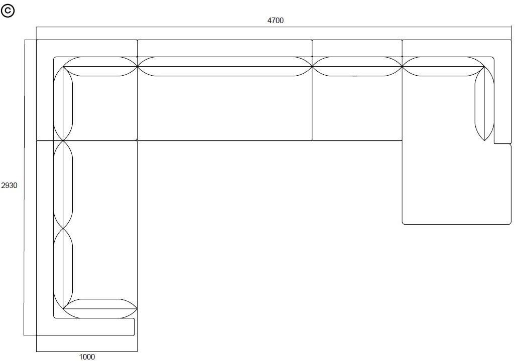 Enza Home Модульный угловой диван из ткани Mayfair sun-id-1464942 - Вид №8