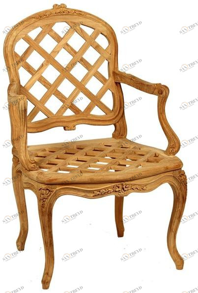 ASTELLO Садовый стул из тика с подлокотниками Bruyère sun-id-1345202