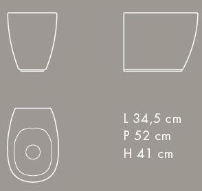 Приставной унитаз напольный Белый Nic Milk Италия sun-id-1497546 - Вид №6