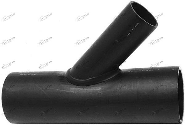 SANIT 135882X50025 Отделение 45 °, PE 100, SDR 11, Уменьшенный сварные 