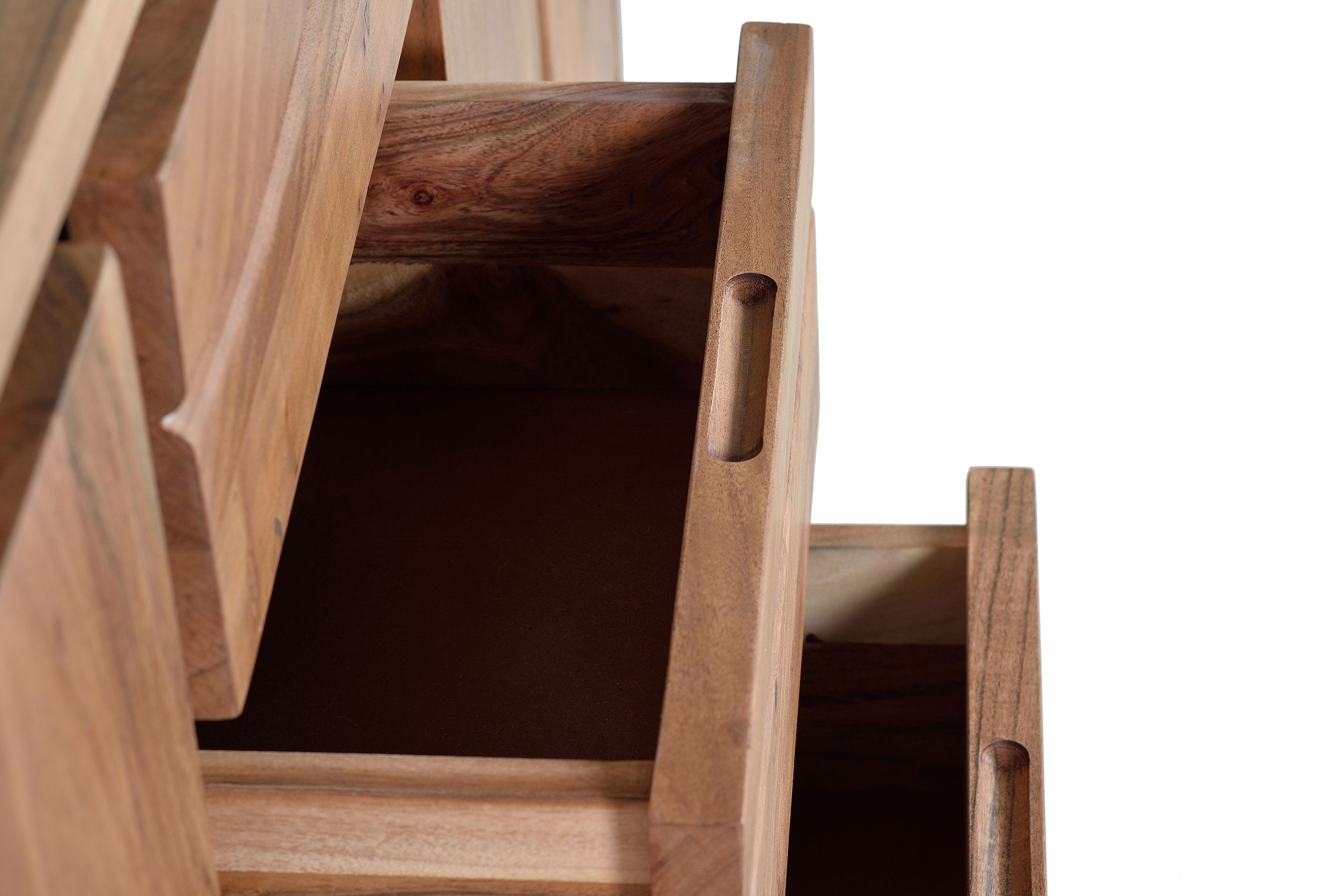 Шкаф из акации с распашными дверцами и ящиками Giner y Colomer Contemporary ARCH-00079550 - Вид №8