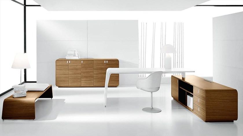 IFT Низкая тумба для офиса из фанерованной древесины с замком Sestante sun-id-1447337 - Вид №6