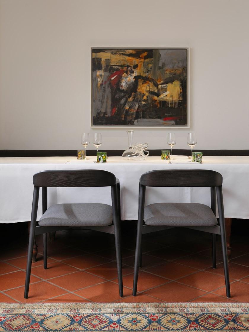 Casamania & Horm Стул ясеневый, обитый кожей или тканью, с подлокотниками sun-id-1379082 - Вид №4