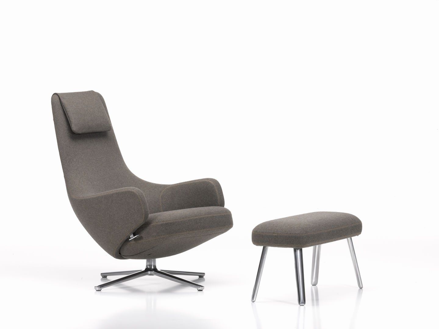 Вращающееся кресло с подставкой для ног VITRA Repos &amp ARCH-00012077 - Вид №1