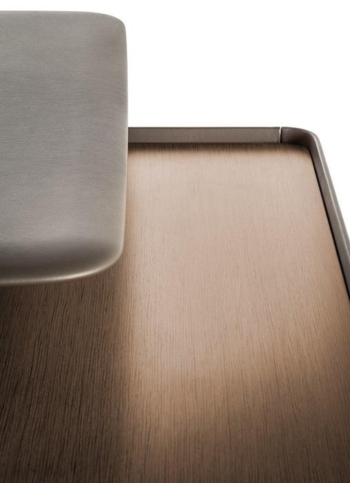 Poltrona Frau Прямоугольный кожаный письменный стол со встроенной полкой L'ufficio - sistemi direzionali 5644711 - Вид №2