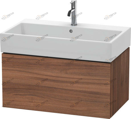 LC617707979 L-Cube Тумбочка подвесная Орех натуральный, декор Duravit
