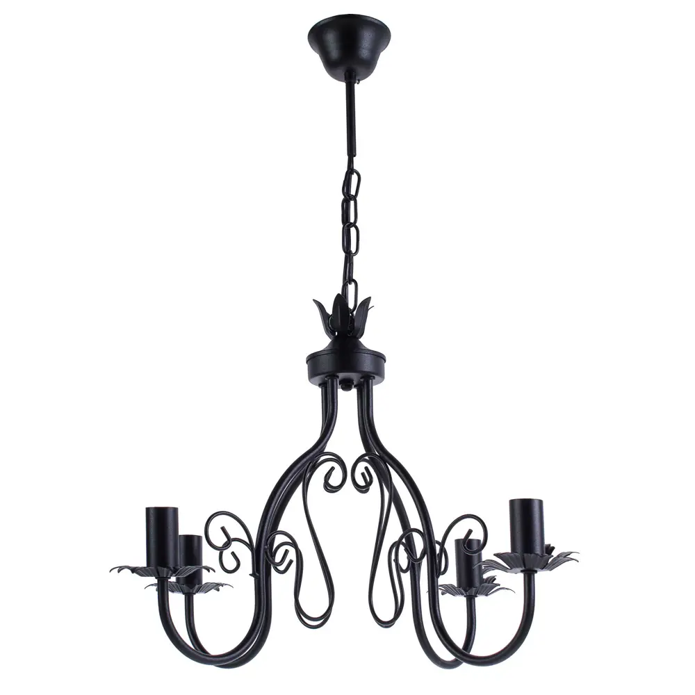 Люстра Milano 4xE14x60 Вт, металл, цвет чёрный Vitaluce STLM-2196489